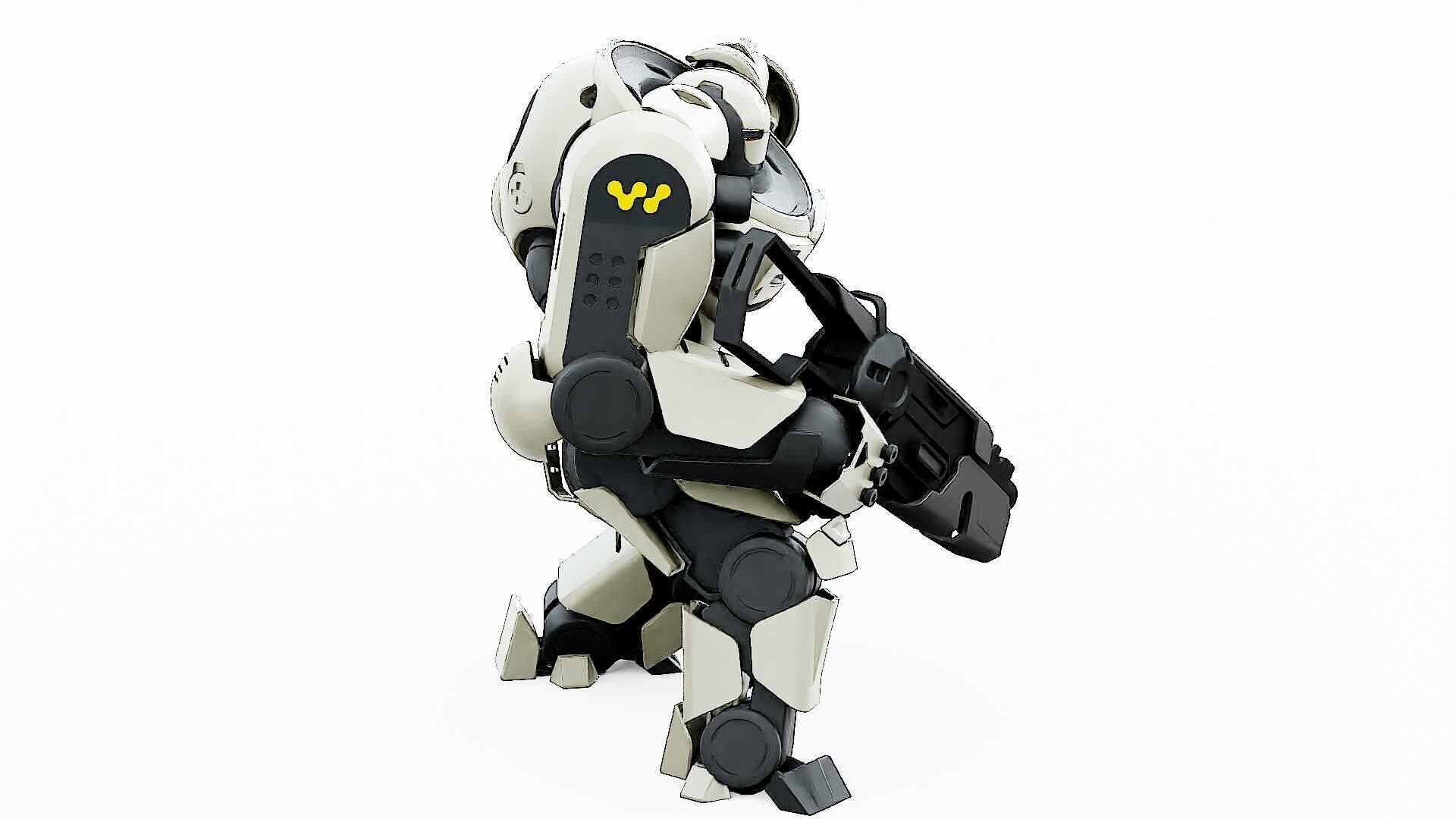 DOOM FIGHTER V-6  Rigged for Unreal Engine - Unity - MIXAMO 3D model_8