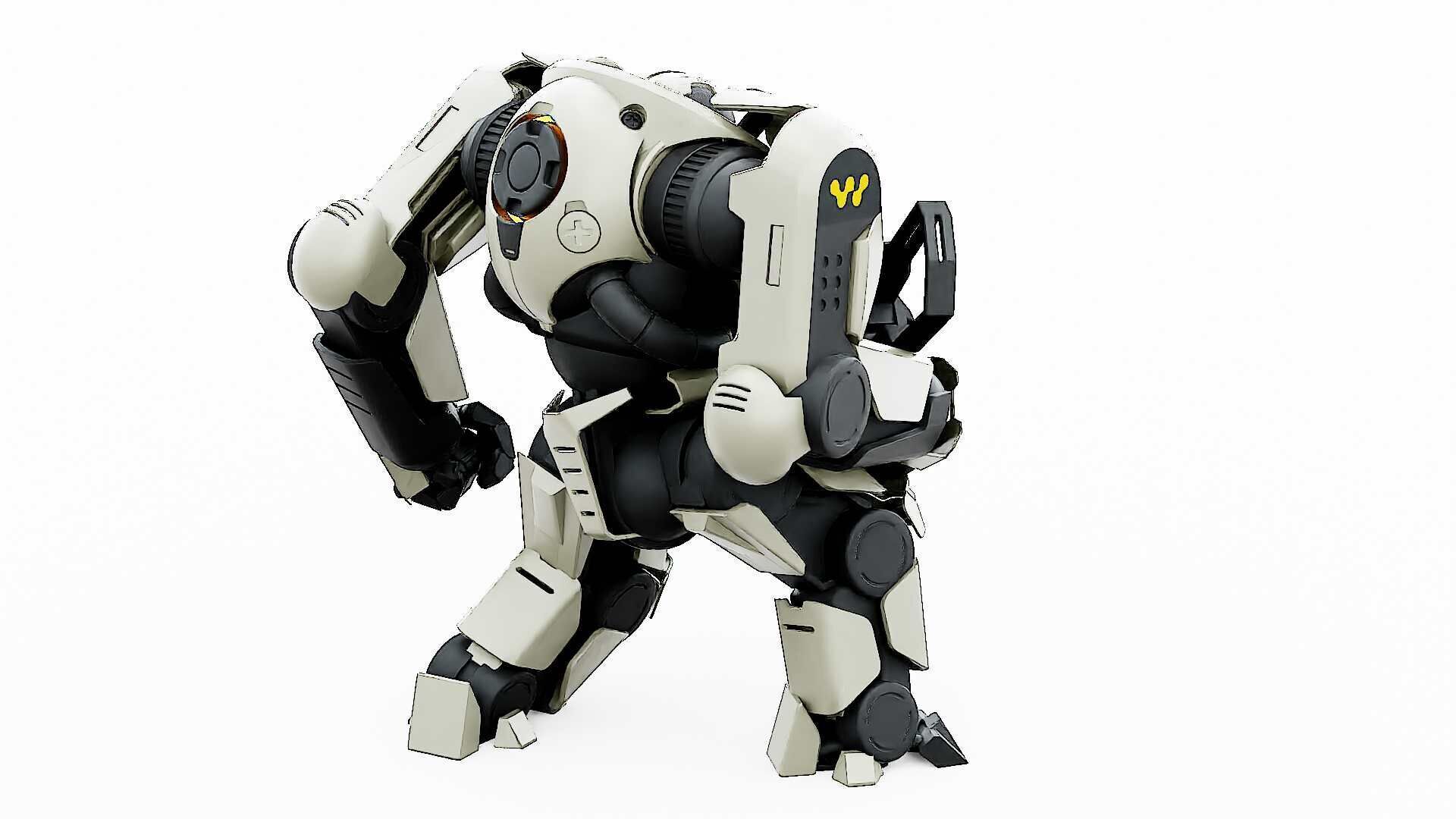 DOOM FIGHTER V-6  Rigged for Unreal Engine - Unity - MIXAMO 3D model_12