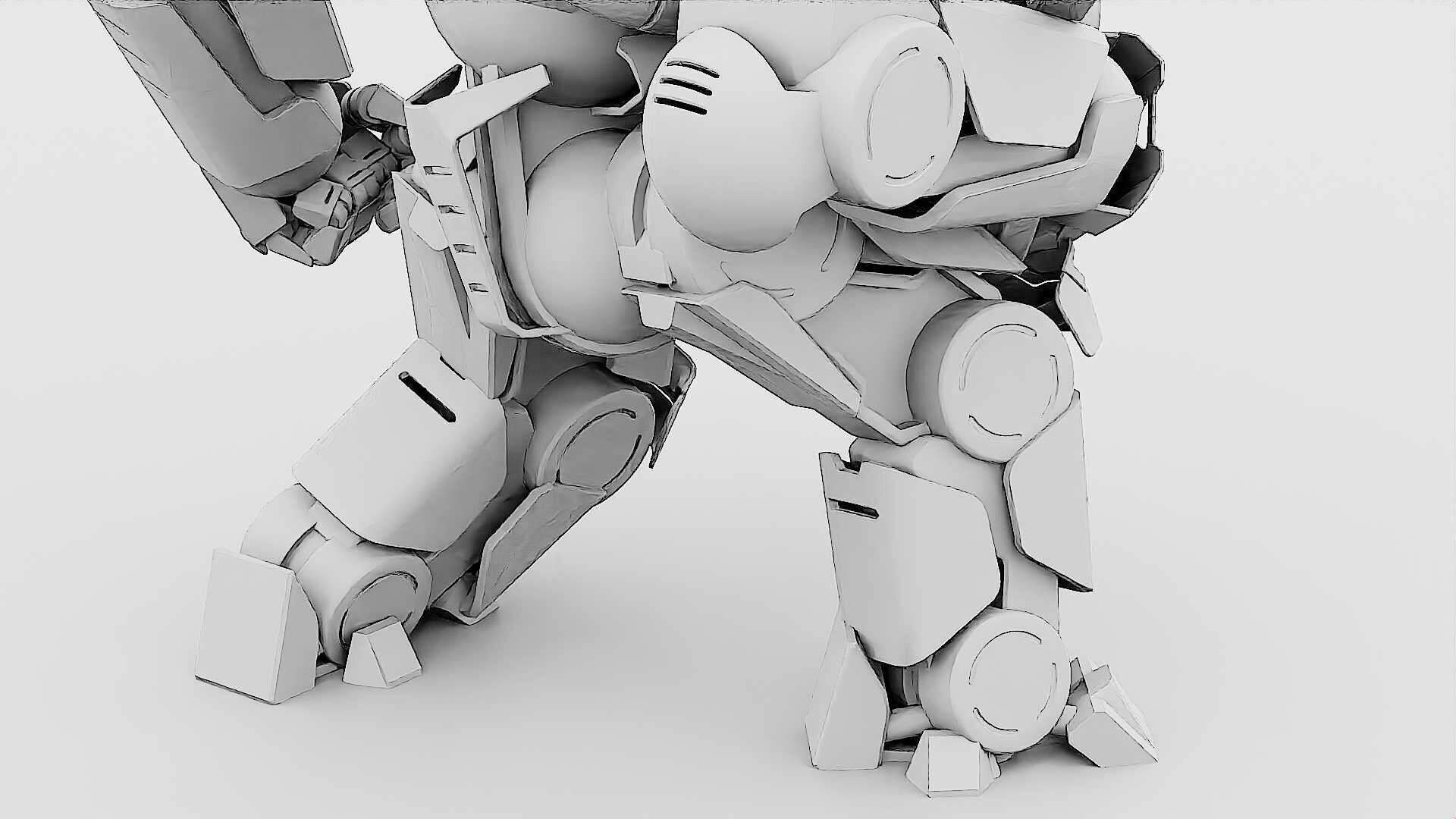 DOOM FIGHTER V-6  Rigged for Unreal Engine - Unity - MIXAMO 3D model_36