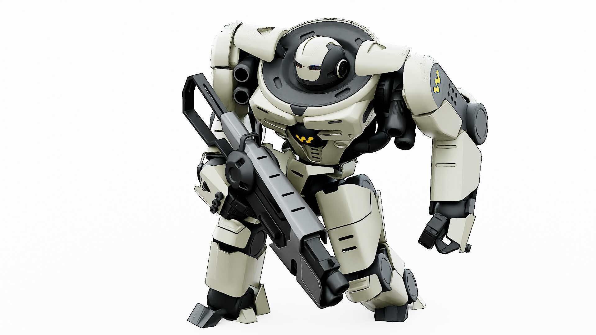 DOOM FIGHTER V-6  Rigged for Unreal Engine - Unity - MIXAMO 3D model_22