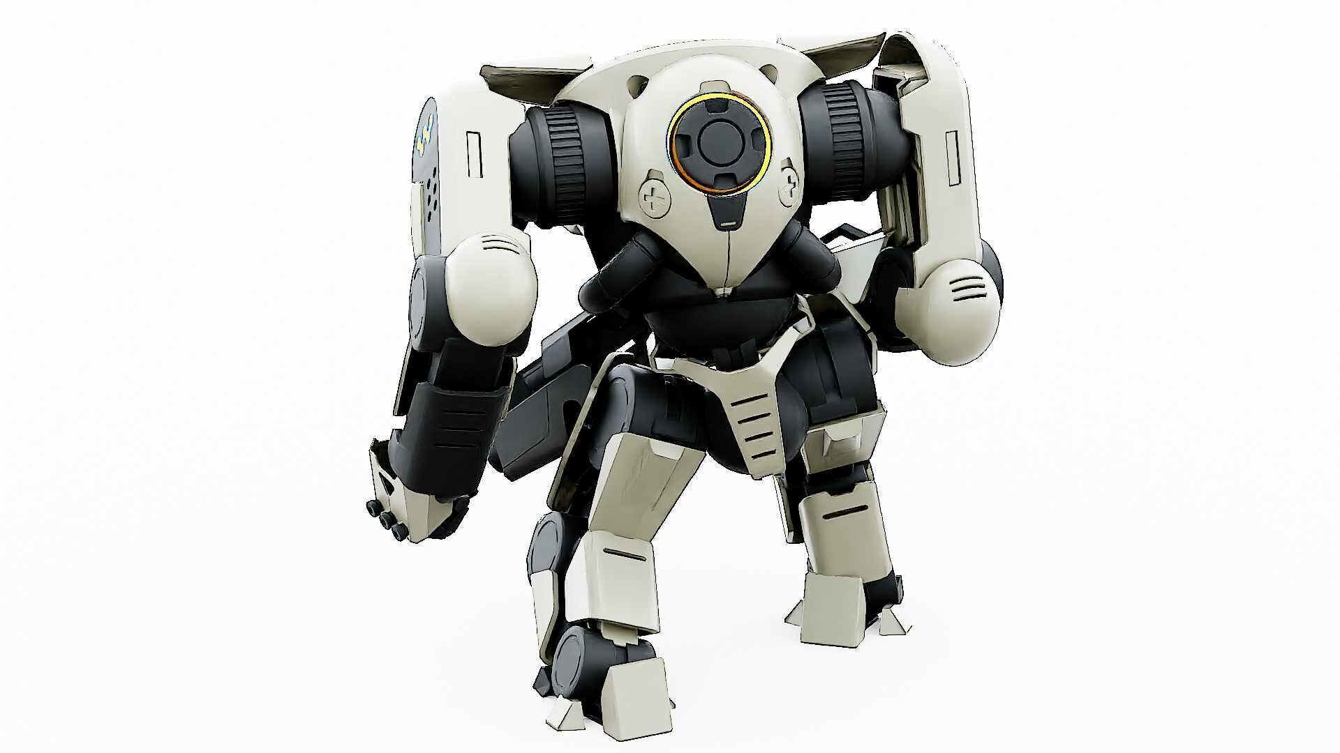 DOOM FIGHTER V-6  Rigged for Unreal Engine - Unity - MIXAMO 3D model_16