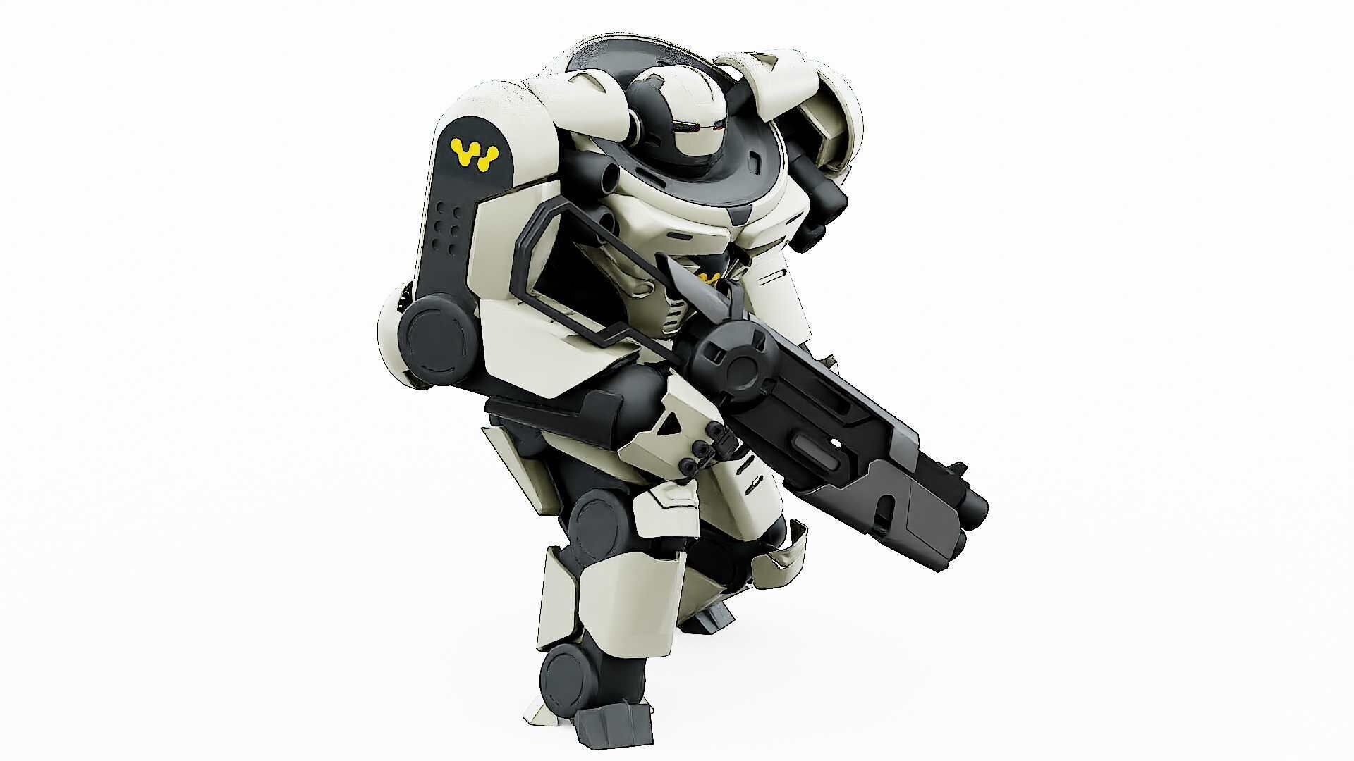 DOOM FIGHTER V-6  Rigged for Unreal Engine - Unity - MIXAMO 3D model_5