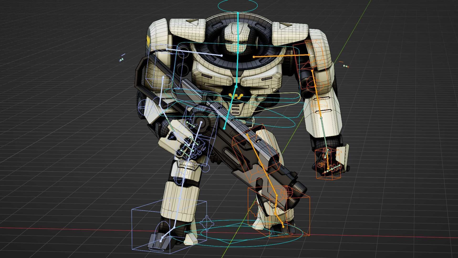 DOOM FIGHTER V-6  Rigged for Unreal Engine - Unity - MIXAMO 3D model_37