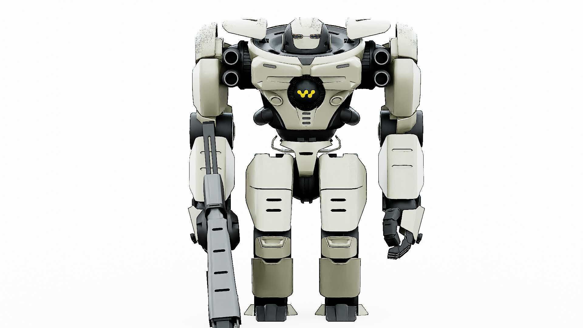 DOOM FIGHTER V-6  Rigged for Unreal Engine - Unity - MIXAMO 3D model_30