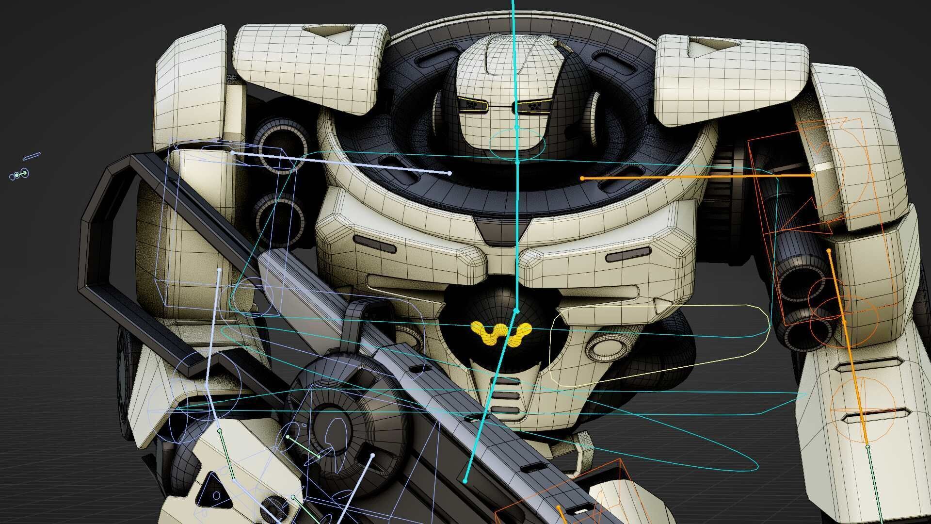 DOOM FIGHTER V-6  Rigged for Unreal Engine - Unity - MIXAMO 3D model_39