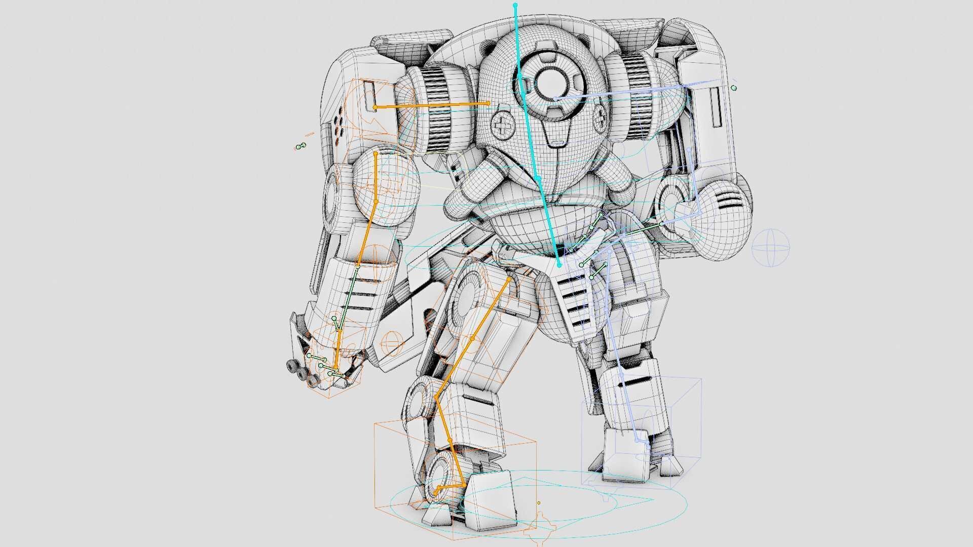 DOOM FIGHTER V-6  Rigged for Unreal Engine - Unity - MIXAMO 3D model_41