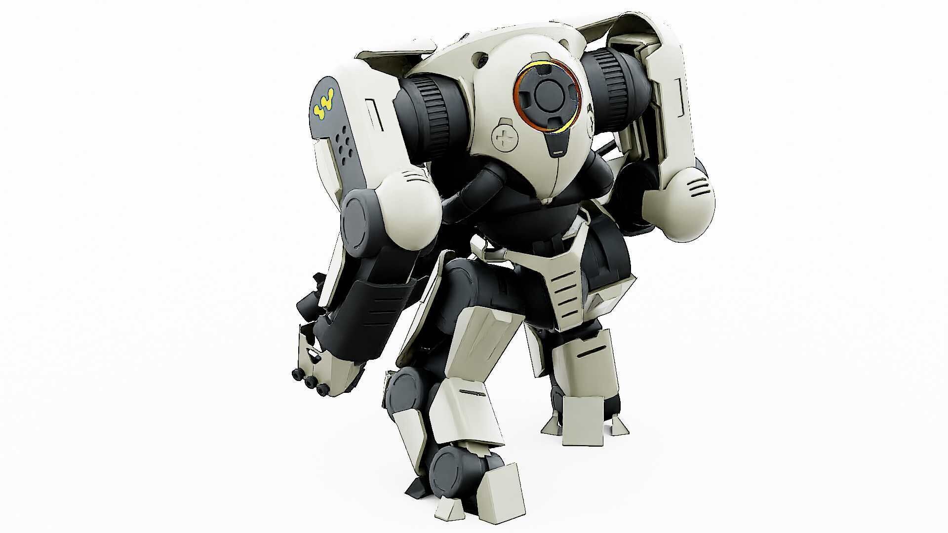 DOOM FIGHTER V-6  Rigged for Unreal Engine - Unity - MIXAMO 3D model_17