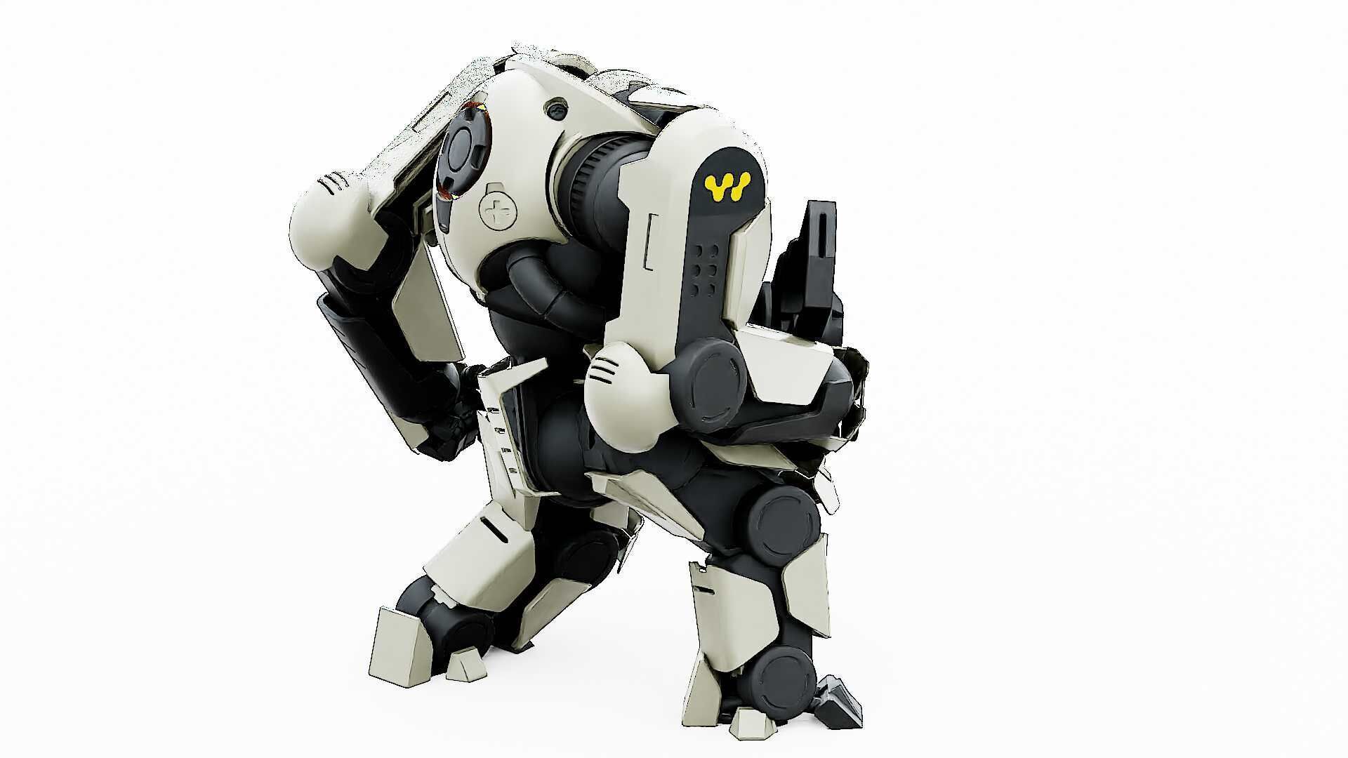 DOOM FIGHTER V-6  Rigged for Unreal Engine - Unity - MIXAMO 3D model_11