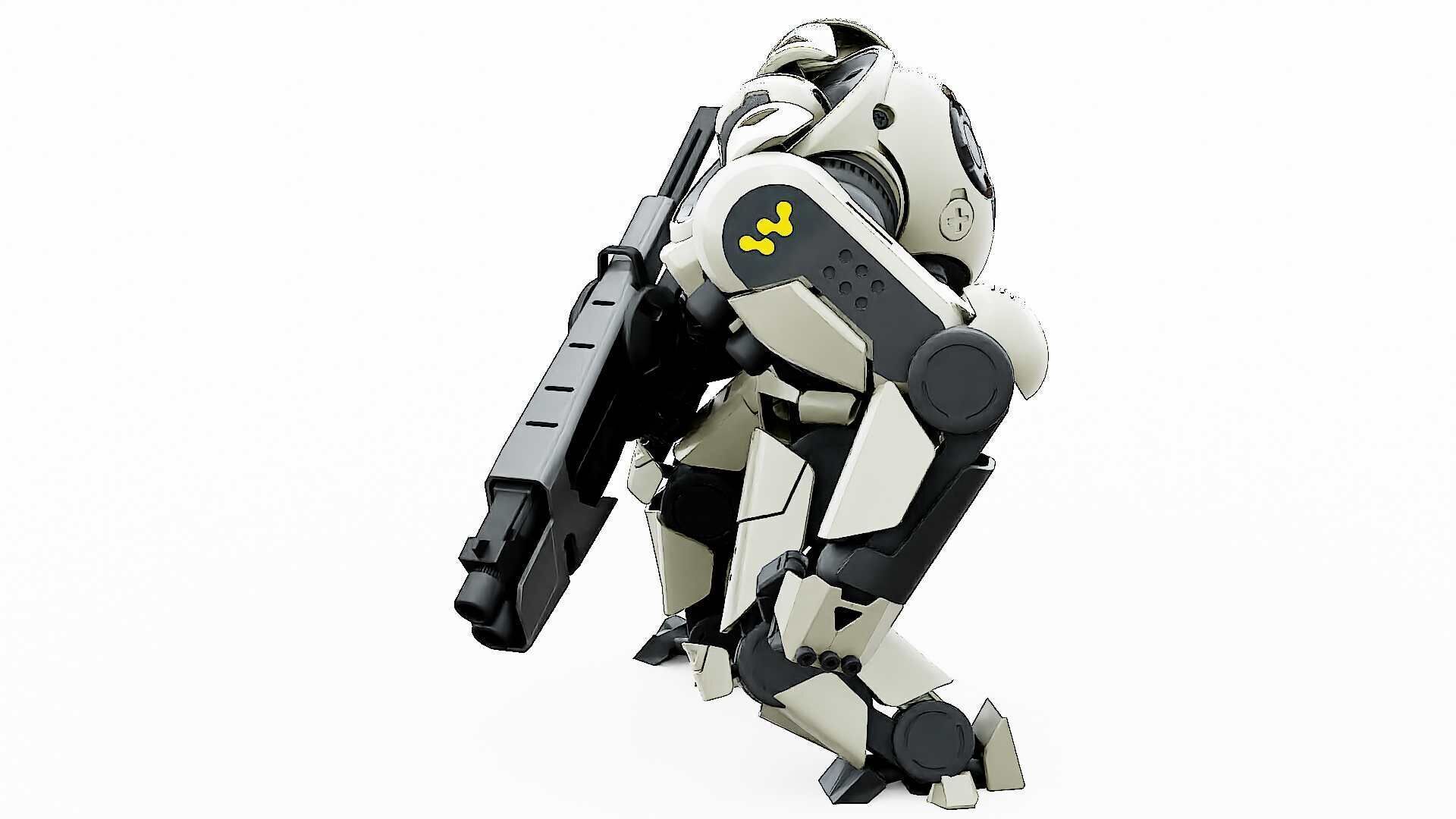 DOOM FIGHTER V-6  Rigged for Unreal Engine - Unity - MIXAMO 3D model_20