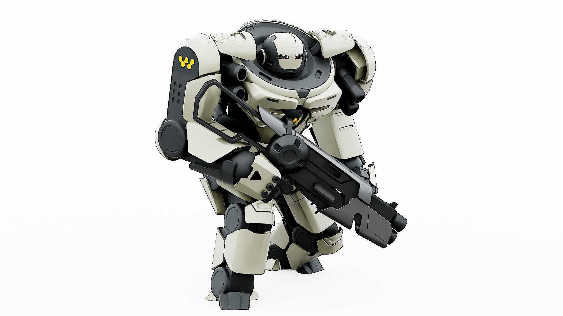 DOOM FIGHTER V-6  Rigged for Unreal Engine - Unity - MIXAMO 3D model_4