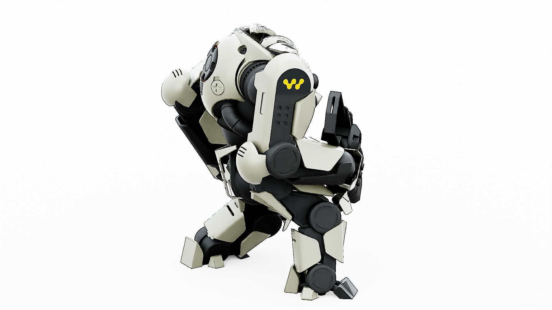 DOOM FIGHTER V-6  Rigged for Unreal Engine - Unity - MIXAMO 3D model_10