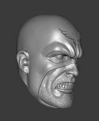 DC HAWKMAN ALL STAR SQUADRON EXPRESSIONS 3-PACK HEADSCULPT 3D print model_8