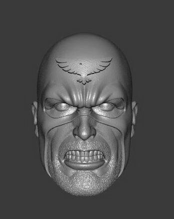 DC HAWKMAN ALL STAR SQUADRON EXPRESSIONS 3-PACK HEADSCULPT 3D print model_7