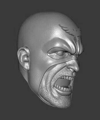 DC HAWKMAN ALL STAR SQUADRON EXPRESSIONS 3-PACK HEADSCULPT 3D print model_5