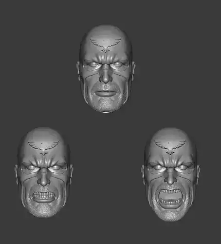 DC HAWKMAN ALL STAR SQUADRON EXPRESSIONS 3-PACK HEADSCULPT