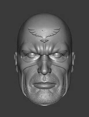DC HAWKMAN ALL STAR SQUADRON EXPRESSIONS 3-PACK HEADSCULPT 3D print model_1