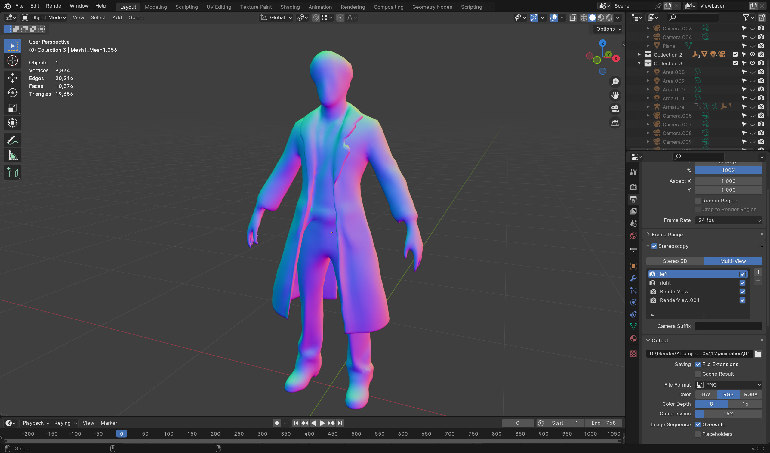 Zombie Scientist - Low Poly Rigged 3D Model Low-poly 3D model_8