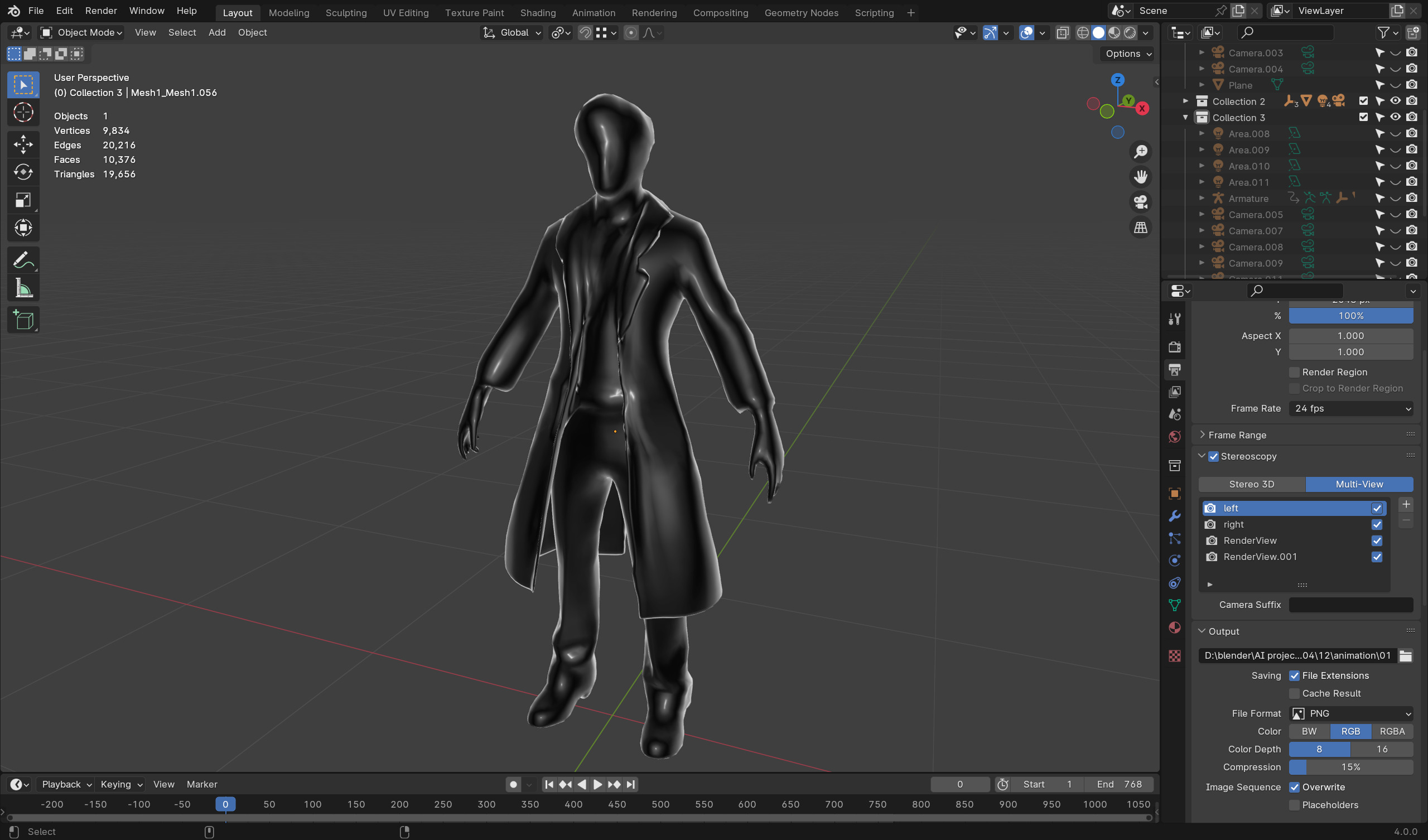 Zombie Scientist - Low Poly Rigged 3D Model Low-poly 3D model_9