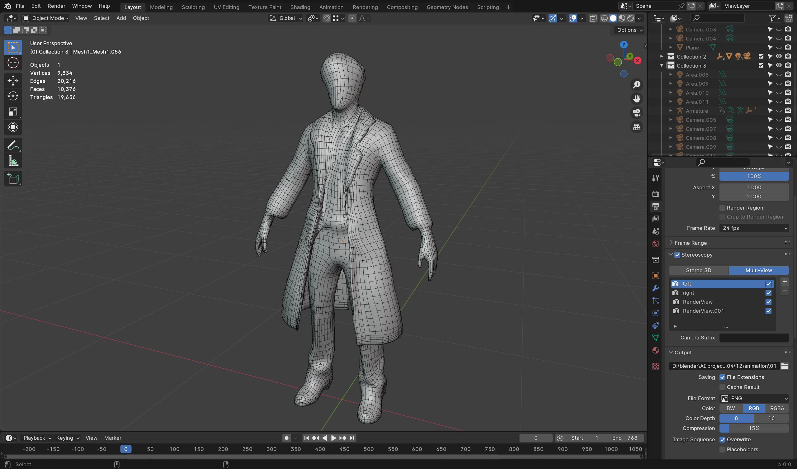 Zombie Scientist - Low Poly Rigged 3D Model Low-poly 3D model_7
