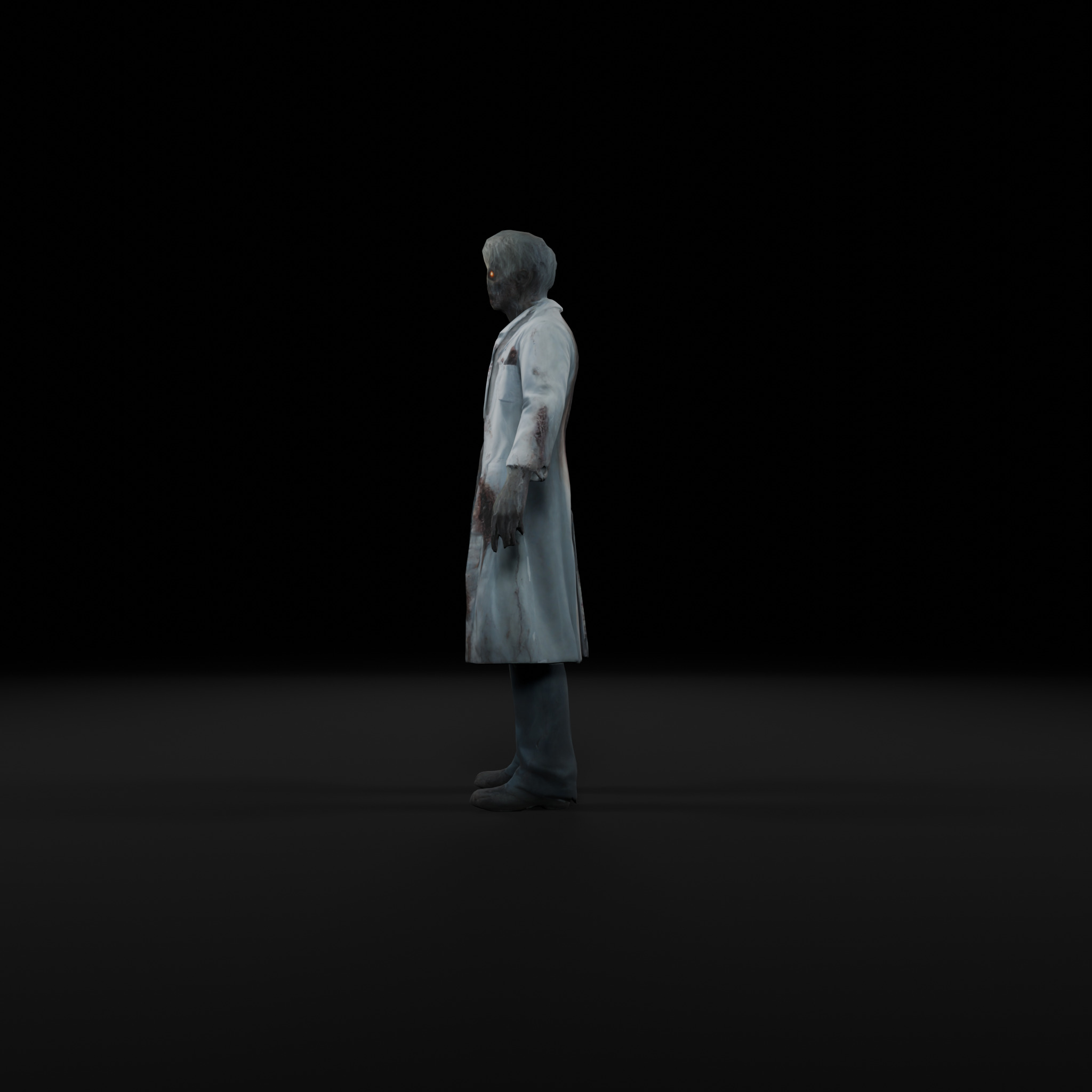 Zombie Scientist - Low Poly Rigged 3D Model Low-poly 3D model_2