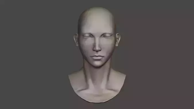 Woman Head Sculpt 02
