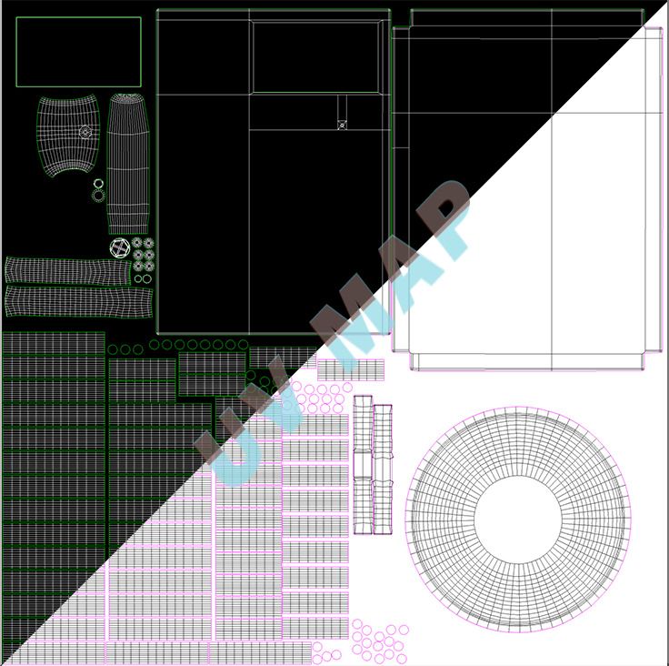 Boxing Ring Gong Bell Low-poly 3D model_24