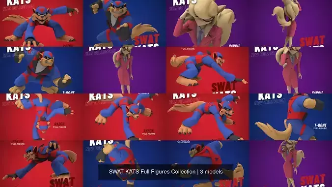 SWAT KATS Full Figures Collection
