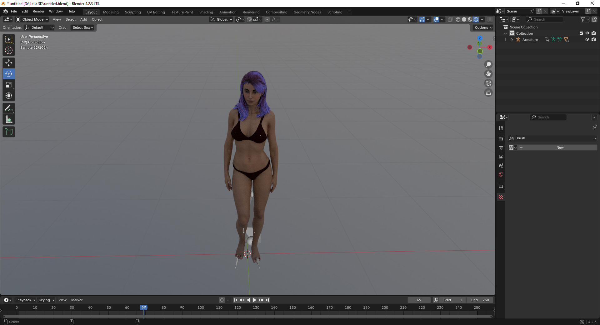 Ilona 3D Model Low-poly 3D model_6