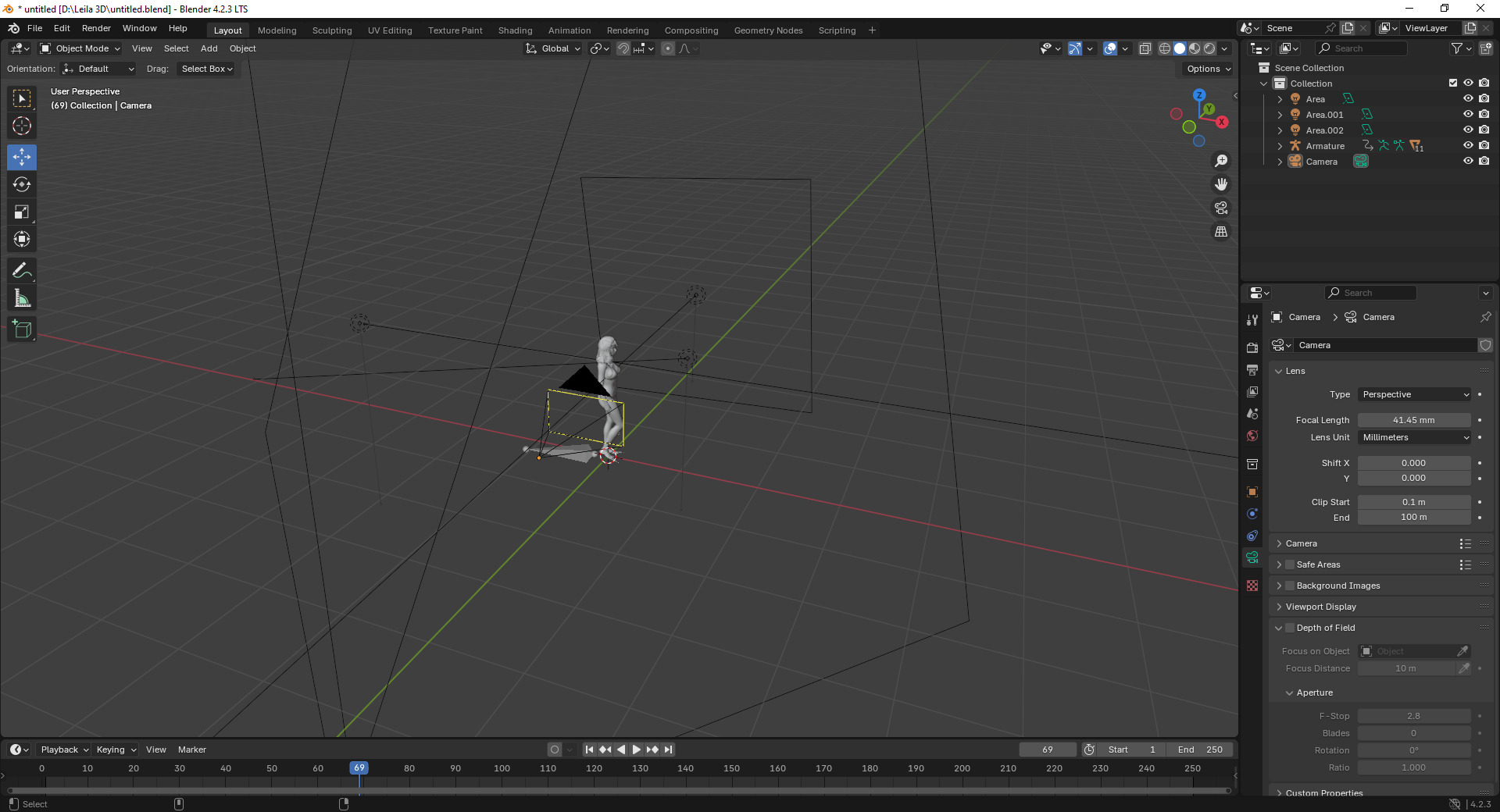 Ilona 3D Model Low-poly 3D model_3