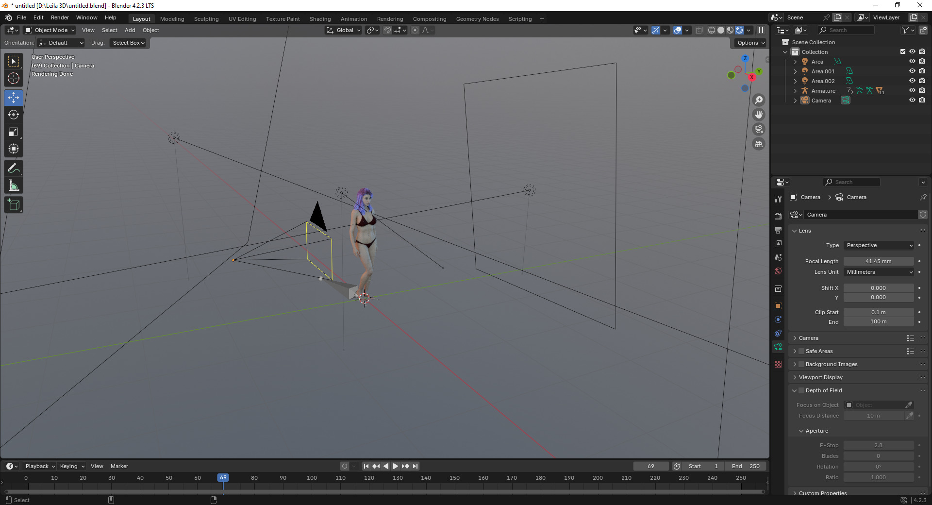 Ilona 3D Model Low-poly 3D model_5