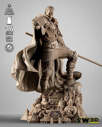 STAR WARS Exar Kun Sculpture 3D print model