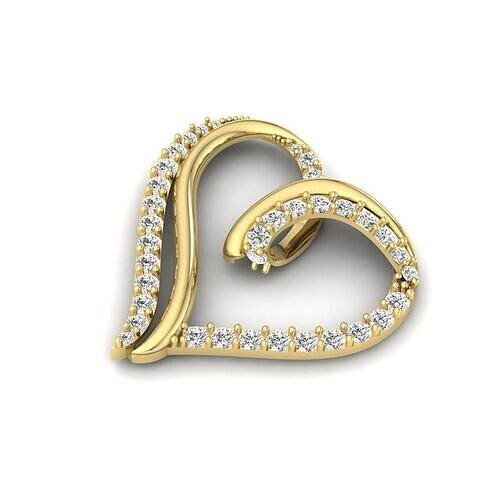 Heart Pendant Stl file   3D print model
