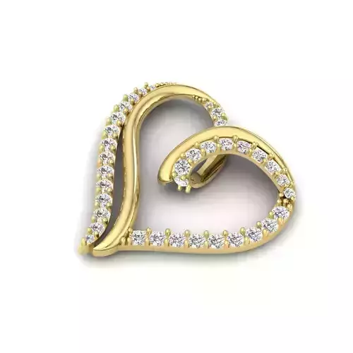 Heart Pendant Stl file  