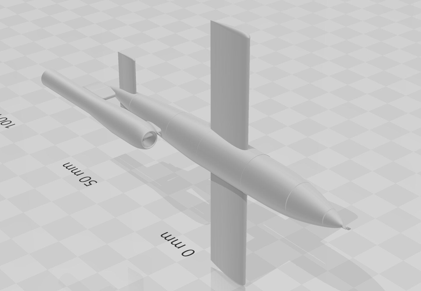 USA Republic Ford JB2 Loon Guided Missile 3D print model_1