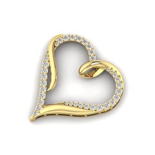 Heart Pendant Stl file  3D print model