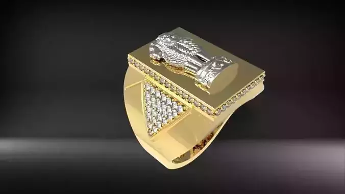 Indian Ashoka Diamond Ring