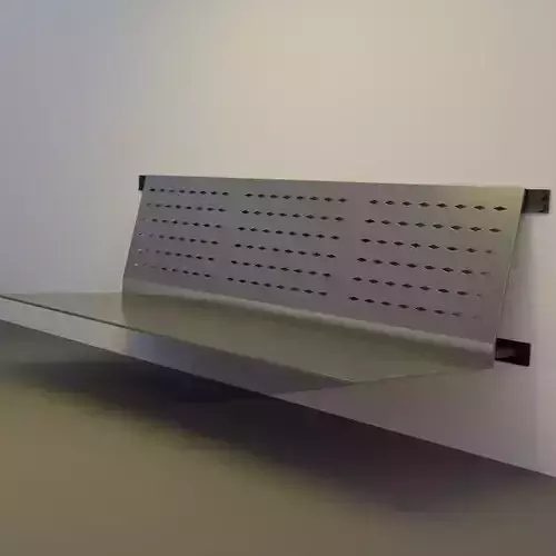 Corridor Chair - Realistic Metal Design with Rust and Wear