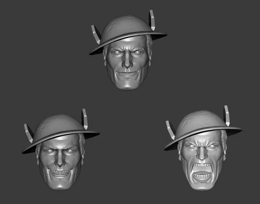 DC RIVAL JAY GARRICK EXPRESSIONS 3-PACK HEADSCULPT 3D print model_0