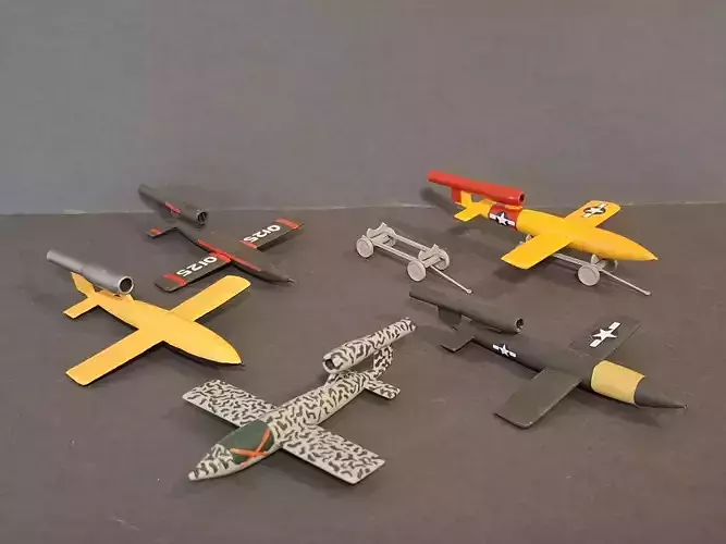 German V1 Missile Fiesler Fi103 Russian K10H American JB2 Loon 3D print model