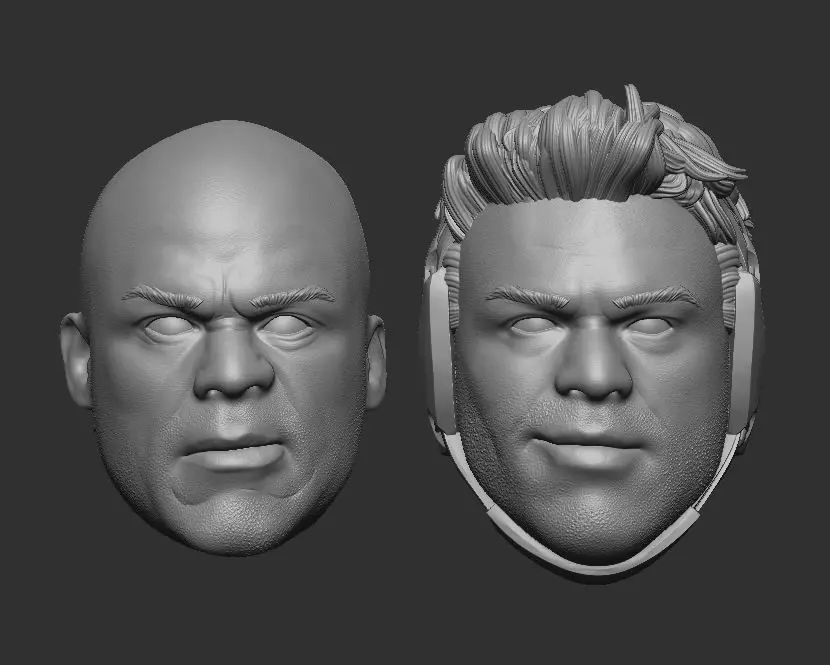 Kurt Angle Headsculpt for Action Figures 3D print model