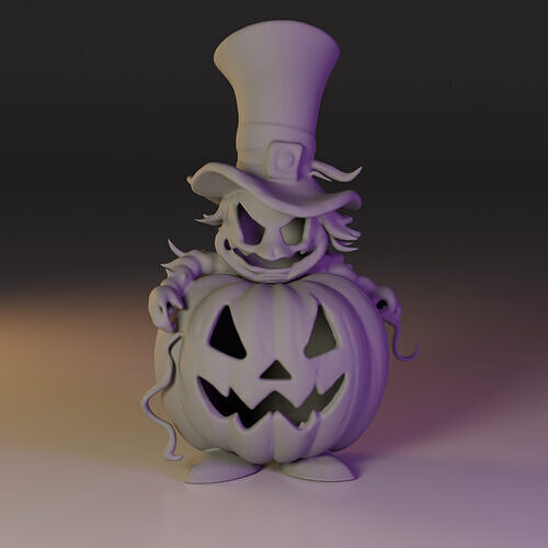 devil pumpkin 3D print model