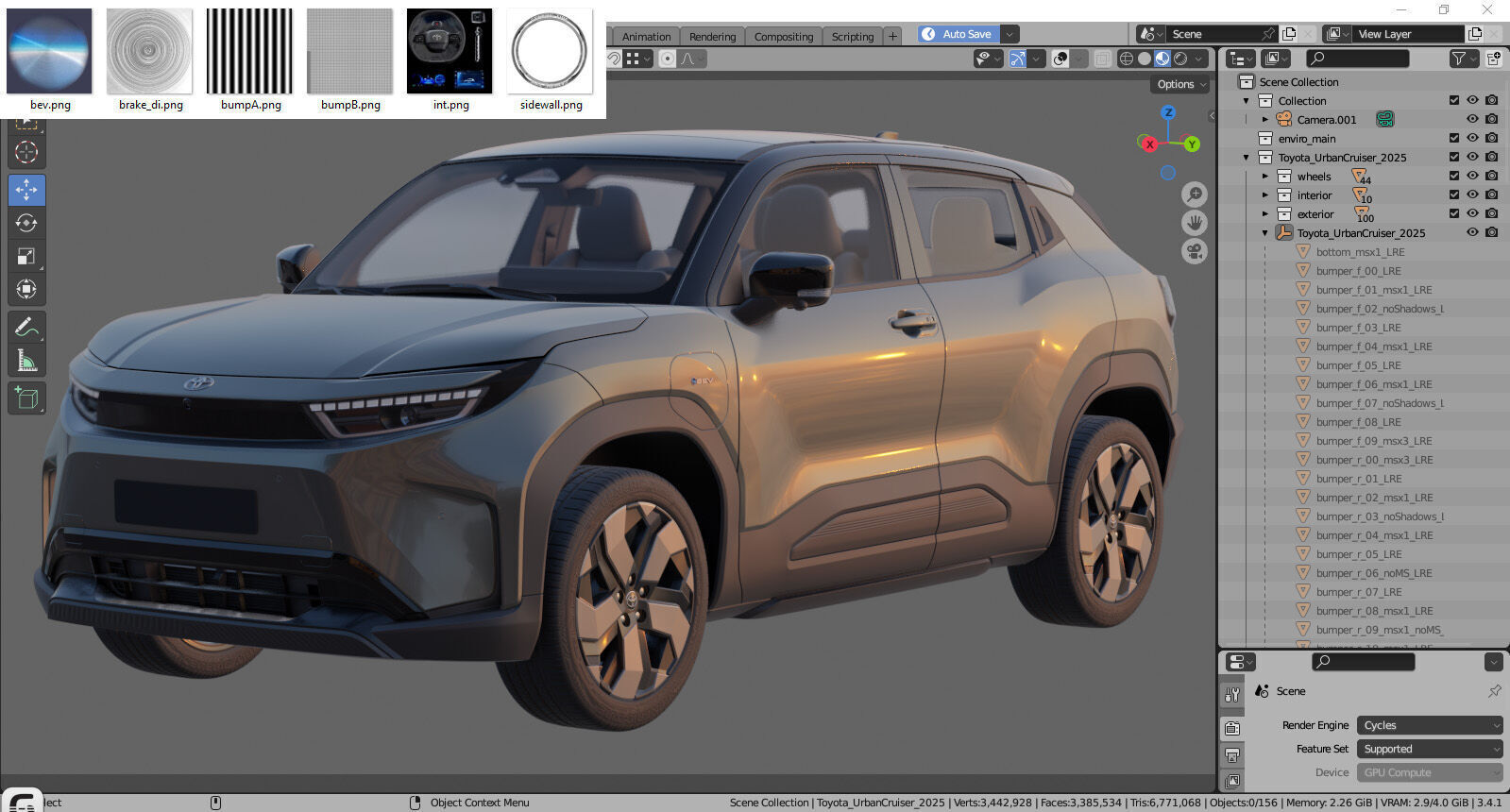 Toyota Urban Cruiser 2025 3D model_27