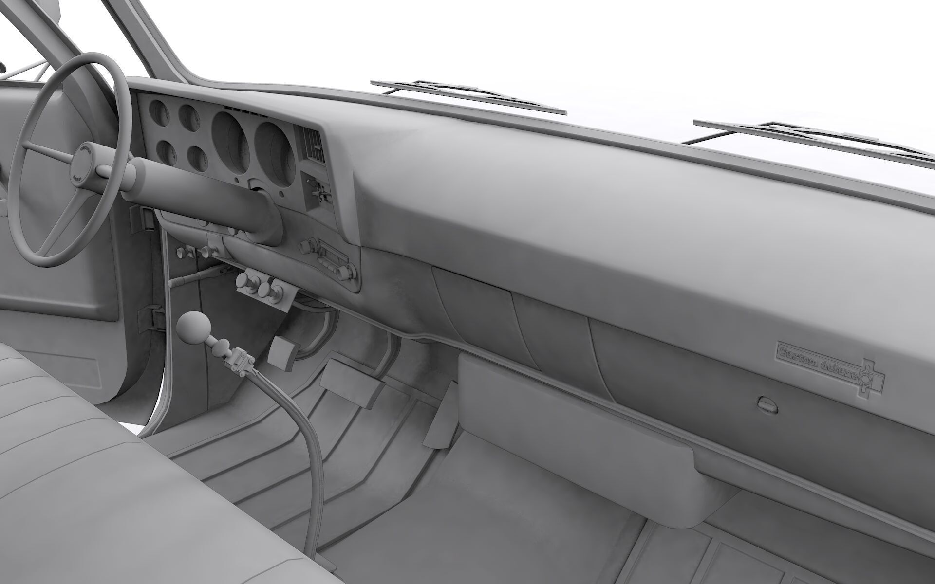 Chevy C70 1979 Grain Truck 3D model_19