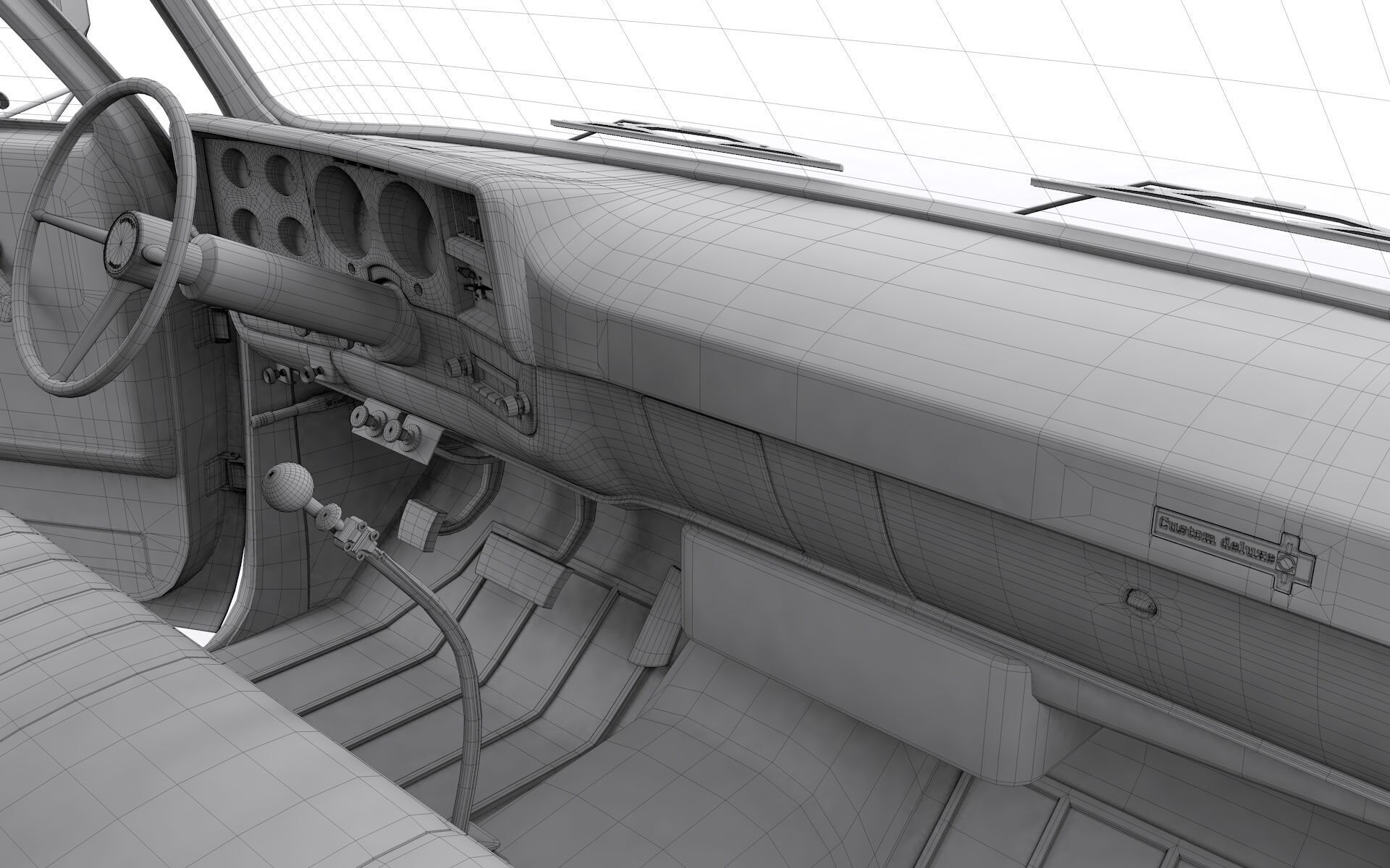 Chevy C70 1979 Grain Truck 3D model_20