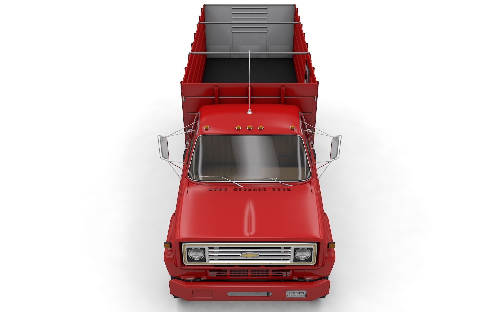 Chevy C70 1979 Grain Truck 3D model_16