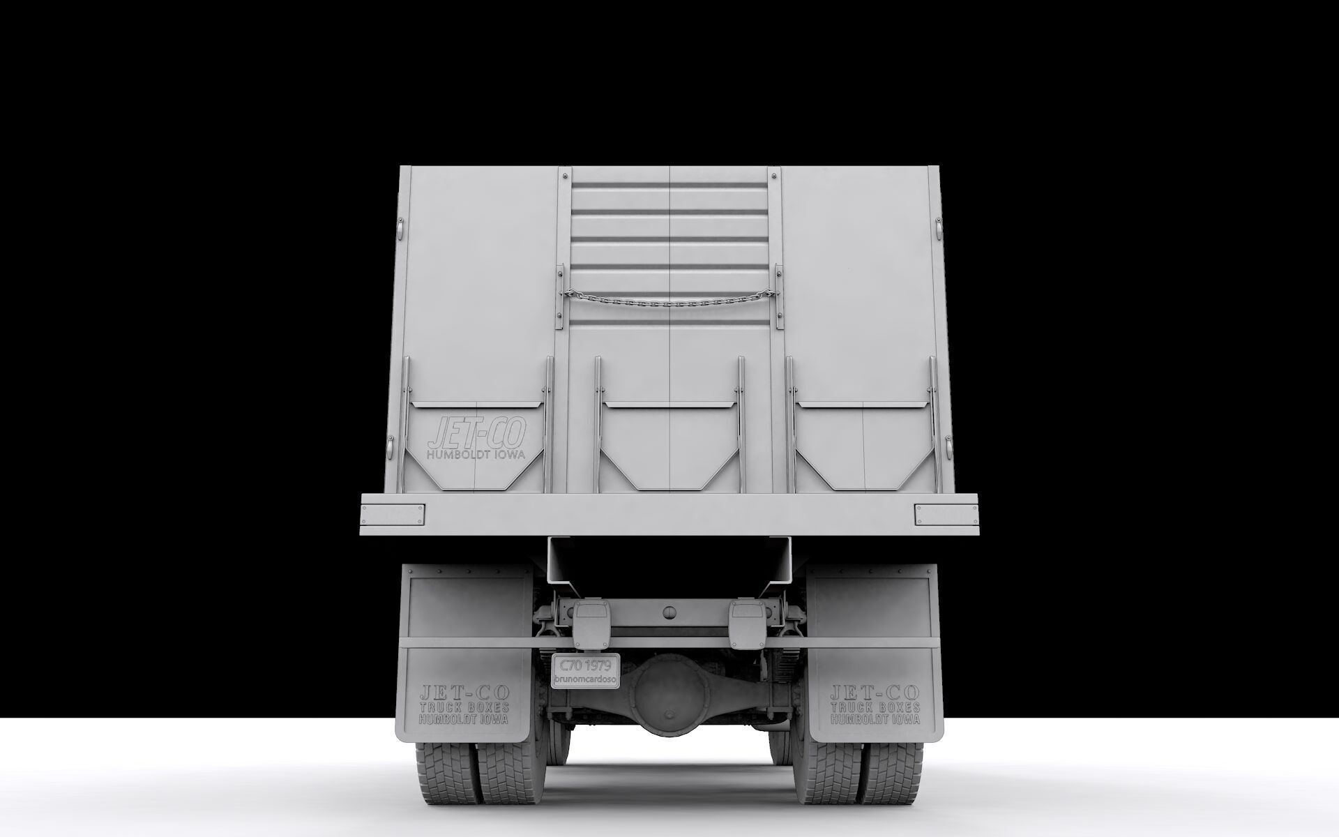 Chevy C70 1979 Grain Truck 3D model_13