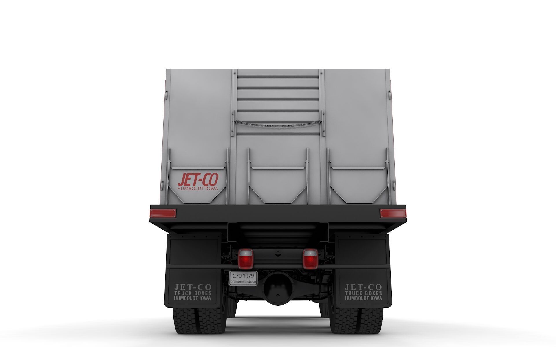 Chevy C70 1979 Grain Truck 3D model_12