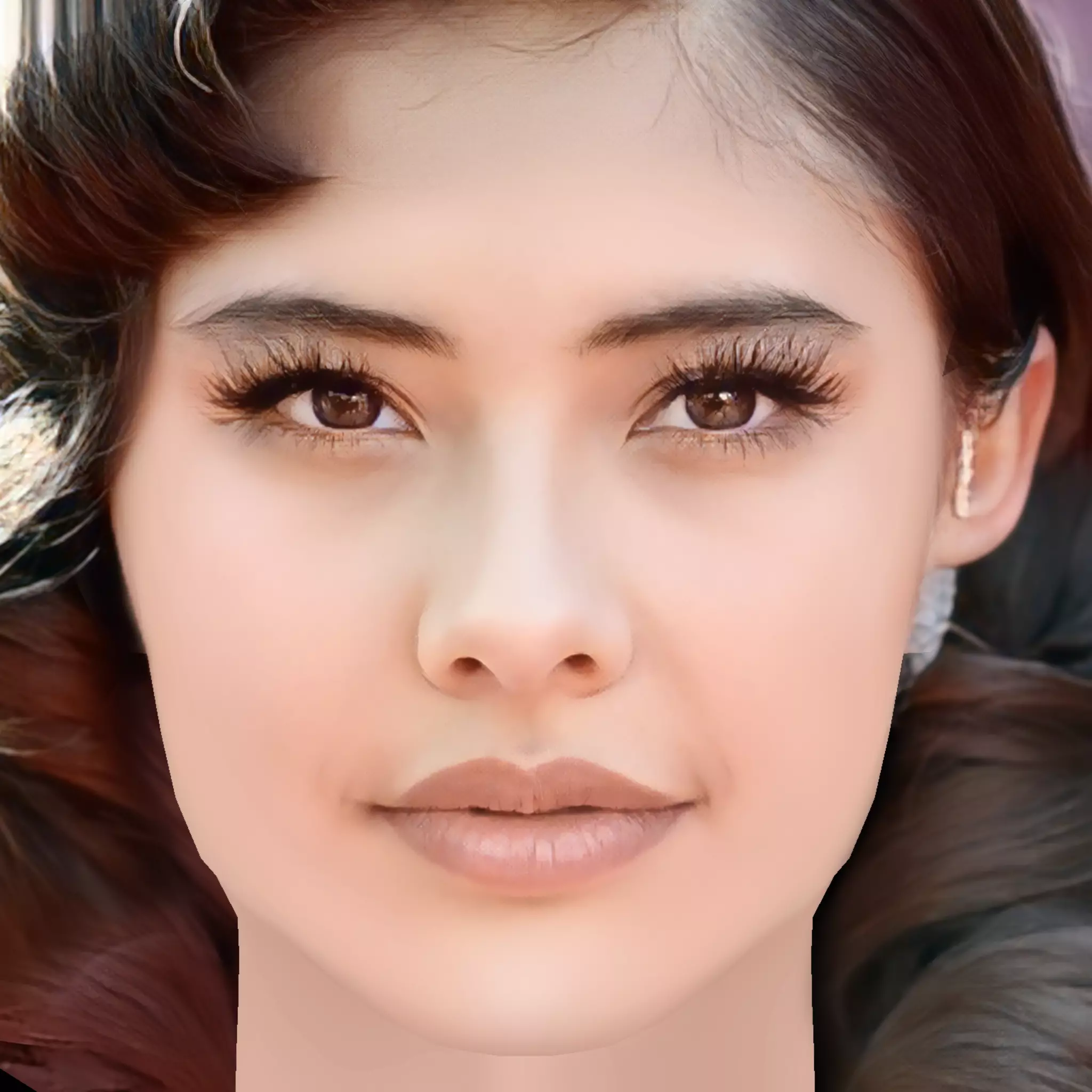 Xochitl Gomez Head - No Hair - Low poly head for game Low-poly 3D model
