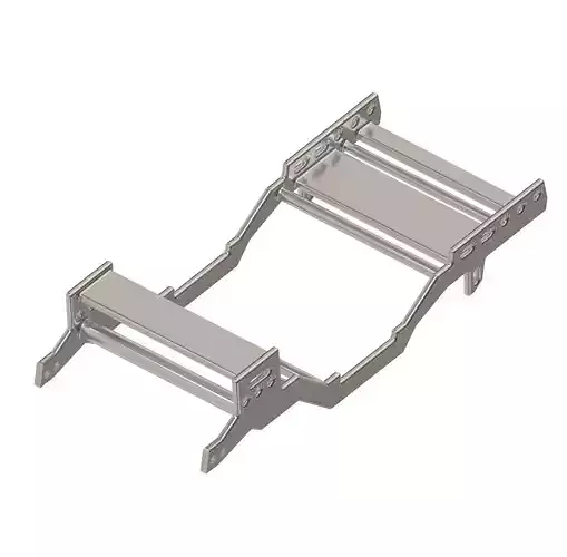 Steel Automotive Chassis Frame 3D print model