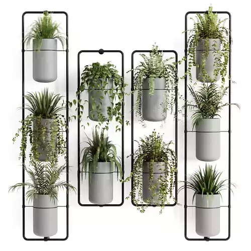 Indoorplants-shelf plants set162 3D model